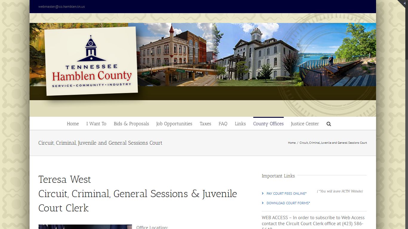 Circuit, Criminal, Juvenile and General Sessions Court